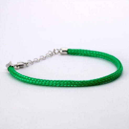 Bracciale  Cordino Verde Amuleto Sardo Argento