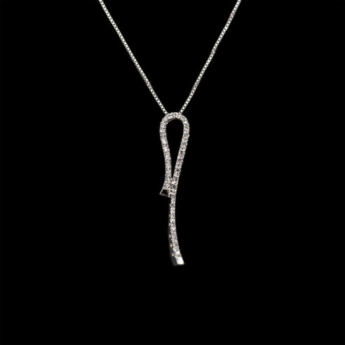 Collana Pendente da Donna Oro 18 Kt. e Diamanti