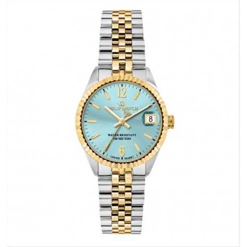 Orologio Donna Solo Tempo Philip Watch Caribe Quarzo Analogico Turchese R8253597662