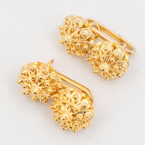 Bottoni Gemelli Uomo Donna Filigrana Sarda...