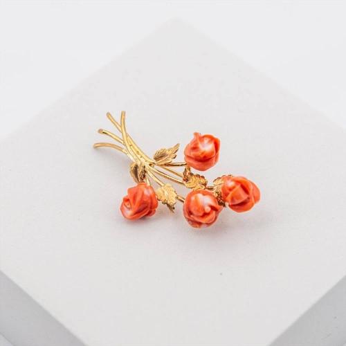  Spilla Rose in Corallo... 2