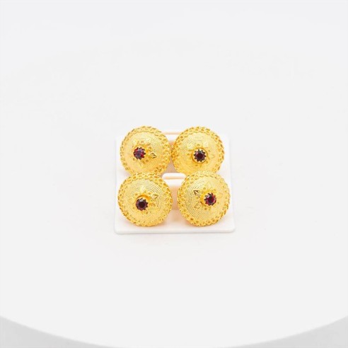 Bottoni Coppia Gemelli Filigrana Sarda Argento...