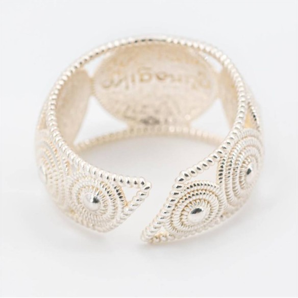 Anello Donna Fascia Corbula Cesto Sardo Argento 925/ooo