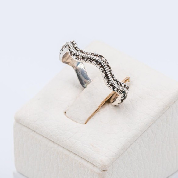 Fede Unisex Nuragica Filigrana Sarda Componibile 4 Colori Argento.