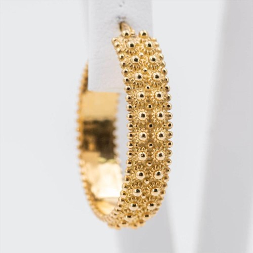 MISIS - Orecchini Donna Ragazza in Argento - Fiore in Filigrana e Catena in Argento Placcato Oro 18kt con Pietre Quarzo e Agata - Made in Italy - OR08624R