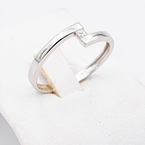 Anello Solitario Donna  Oro... 2