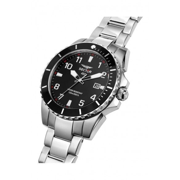 Orologio Uomo Sector Collezione 450 Nero Quarzo Acciaio